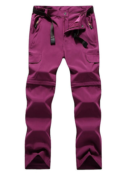 Women's Convertible Zip Off Pants Hiking Pants Trousers Summer Outdoor Breathable Quick Dry Stretchy Wear Resistance Pants / Trousers Bottoms Black Army Green Camping / Hiking Fishing S M L - LuckyFash™