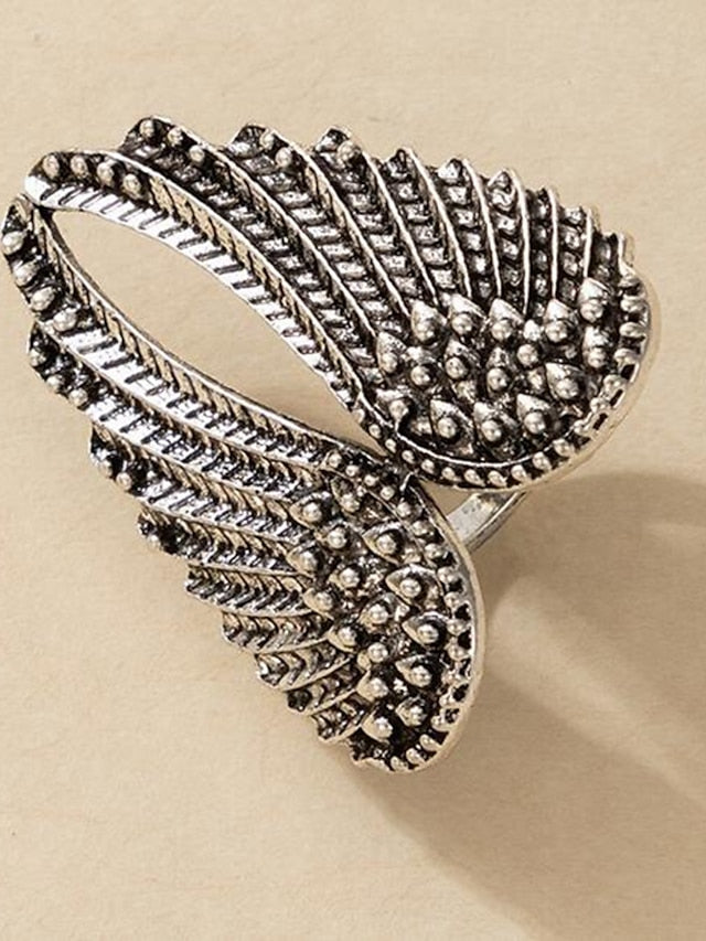 1PC Adjustable Ring For Women's Holiday Prom Alloy Classic Wings - LuckyFash™