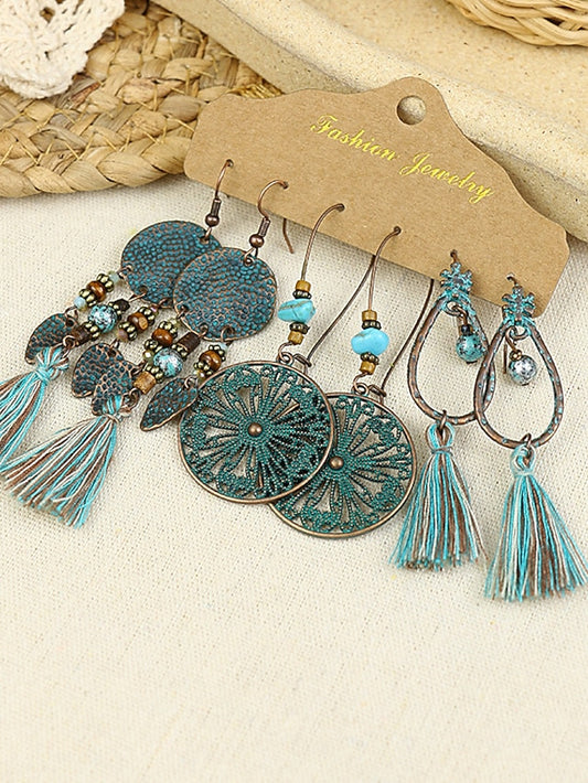Women's Earrings Vintage Party Flower Earring / Spring / Summer / Fall / Winter / Silver - LuckyFash™