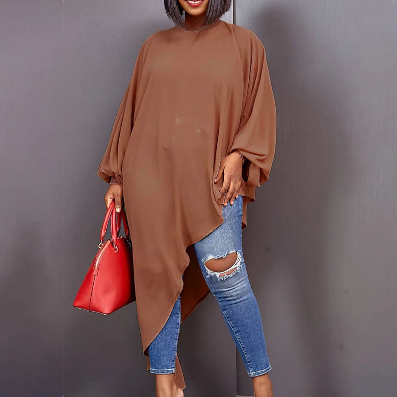 Women‘s Plus Size Curve T Shirt Dress Tee Dress Solid Color Turtleneck Ruched Long Sleeve Fall Spring Casual Maxi long Dress Casual Daily Dress