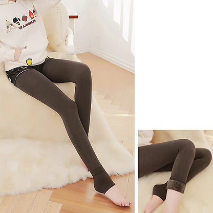 Women's Fleece Pants Normal Fleece Plain Black Red Fashion Mid Waist Full Length Daily Fall & Winter
