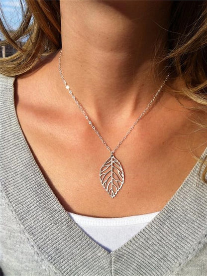 Women's necklace Fashion Outdoor Leaf Necklaces - LuckyFash™