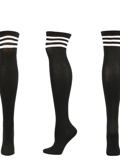 Women's Knee High Socks Party Daily Polyester Spandex Casual Classic Warm Cute 1 Pair - LuckyFash™