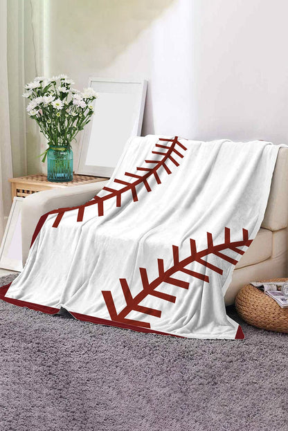 White Ball Game Fashion Fleece Blanket 130*150cm