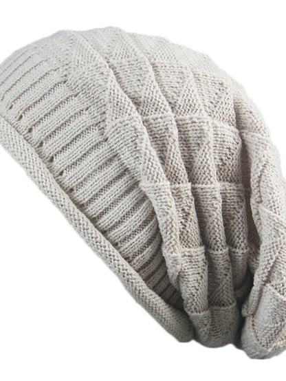 Women's Hat Beanie / Slouchy Black Purple Wine Outdoor Home Street Knitted Pure Color Portable Windproof Comfort - LuckyFash™