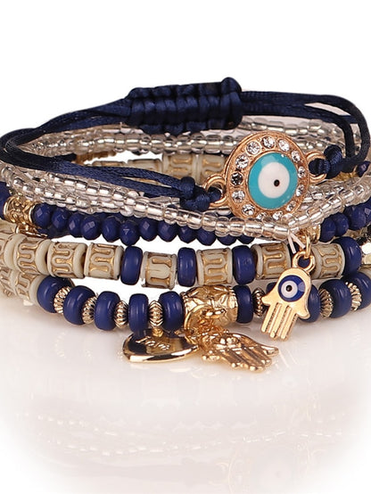 Women's Bracelets Ethnic Style Street Color Block Bracelets & Bangles / Black / Red / Blue / Fall / Winter - LuckyFash™
