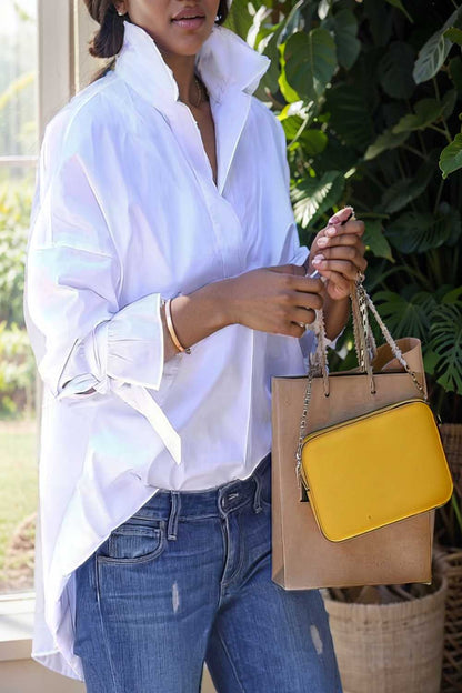 women s blouses loose solid belted long sleeve blouse 109172
