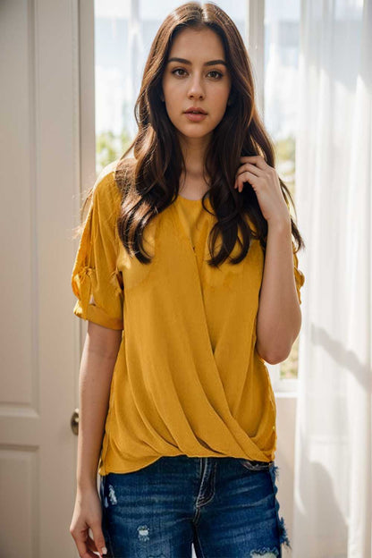 women s blouses loose solid belted long sleeve blouse 110725