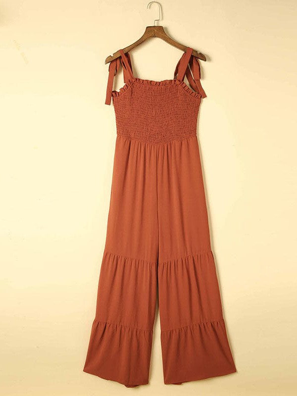 Women's Sleeveless Tube Top Suspender Jumpsuit with Wide Leg Pants for a Stylish Street Look