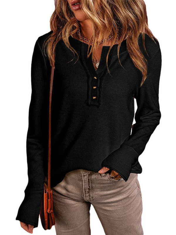 Women's Slim-Fit Knit Sweater with Long Sleeves