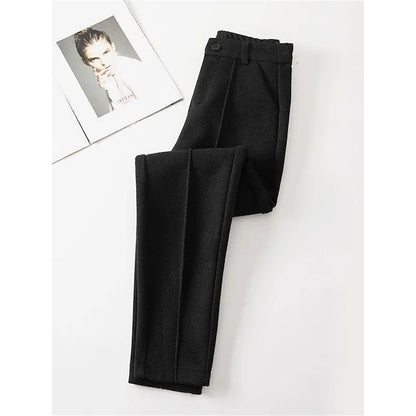 Women‘s Dress Work Pants Chinos Slacks Ankle-Length Pocket Mid Waist Formal Work Daily Black 1# Black S M Summer Spring &  Fall