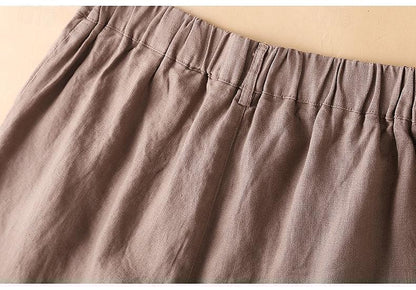 Women's Shorts Cotton Plain Black Pink Casual Daily Knee Length Weekend Summer