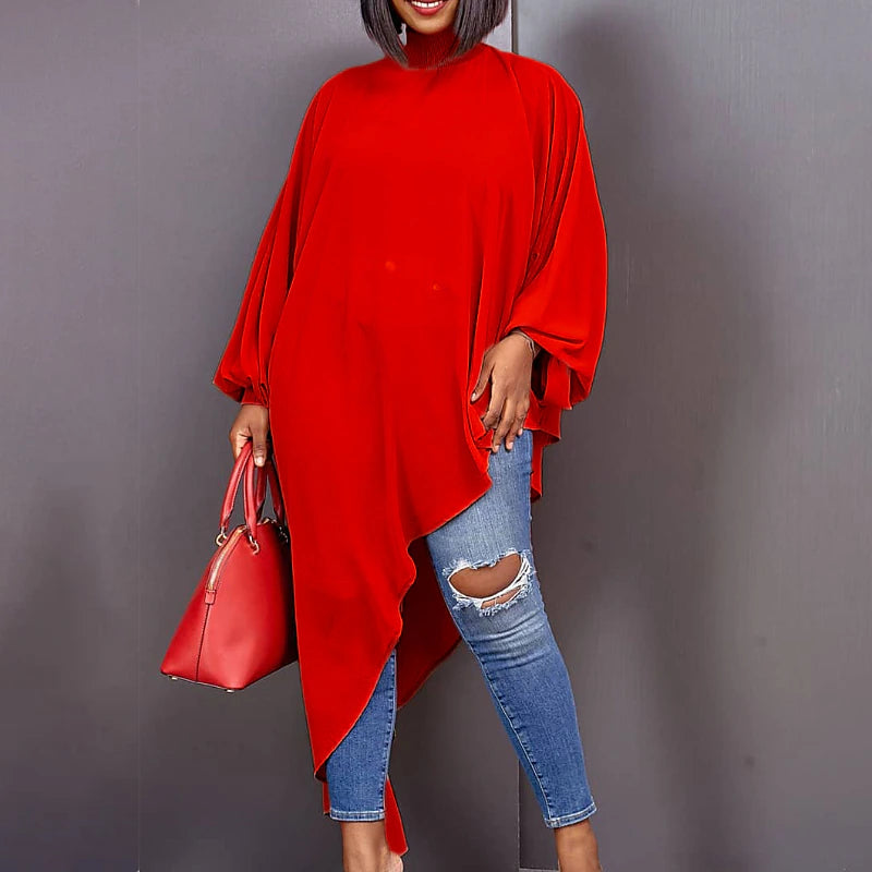 Women‘s Plus Size Curve T Shirt Dress Tee Dress Solid Color Turtleneck Ruched Long Sleeve Fall Spring Casual Maxi long Dress Casual Daily Dress