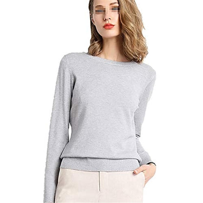 Women's Pullover Sweater Jumper Round Neck Knit Nylon Acrylic Classic Style Thin Fall Winter Work Causal Daily Classic Casual St. Patrick's Day Long Sleeve Solid Color Black White Yellow S M L