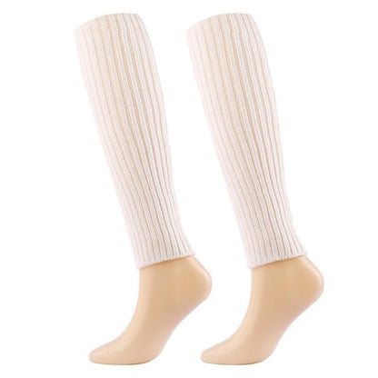 Women's Leg Warmers Boot Cuffs Home Daily Solid Color Polyester Spandex Basic Casual Classic Warm Casual 1 Pair