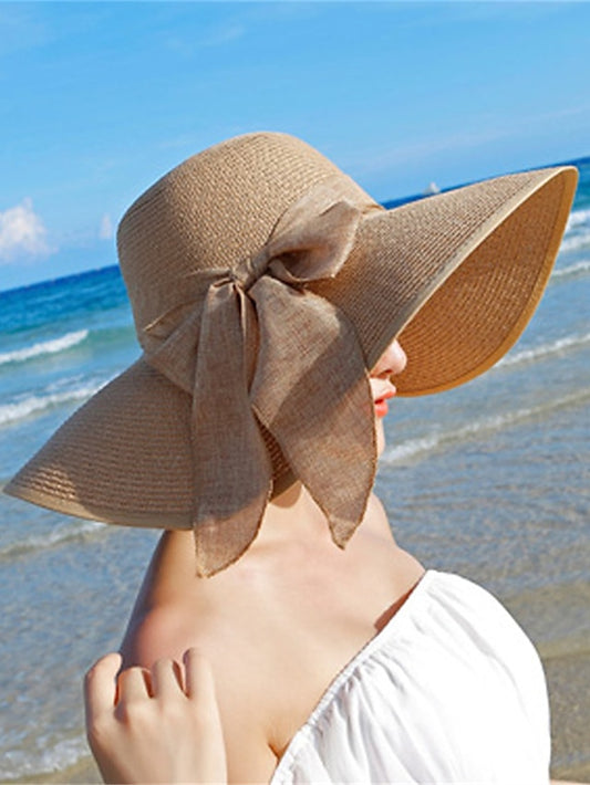 Women's Party Hat Party Street Holiday Bow Solid Colored Light Blue Beige Hat White Pink Fall Winter Spring - LuckyFash™
