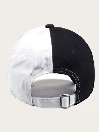 Ying Yang Color Block Baseball Cap