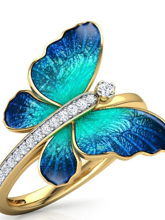 1PC Ring For Women's Holiday Date Alloy Classic Butterfly - LuckyFash™