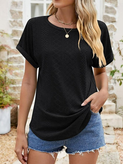 Women's Tunic Daily Vacation Weekend Black Short Sleeve Bohemia Tropical Fashion Square Neck Summer