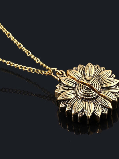 Women's necklace Fashion Street Sunflower Necklaces / Gold / Silver / Fall / Winter / Spring - LuckyFash™