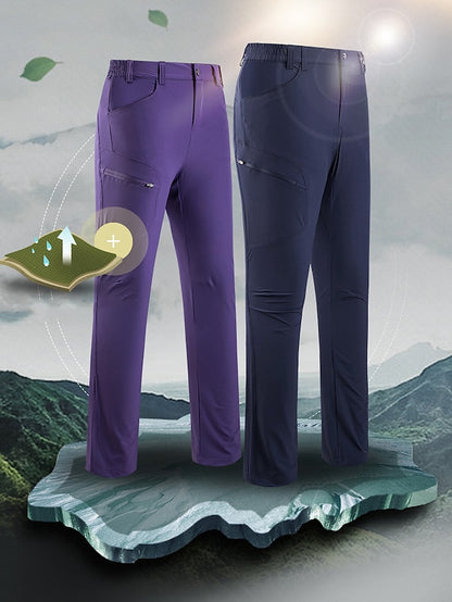 Women's Waterproof Hiking Pants Outdoor Waterproof Breathable Quick Dry Lightweight Pants / Trousers Bottoms Violets Black Yoga Fishing M L XL XXL XXXL - LuckyFash™