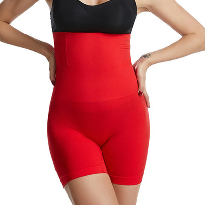 Women's Underwear Shorts Spandex Plain Black Red Fashion High Waist Short Home Daily