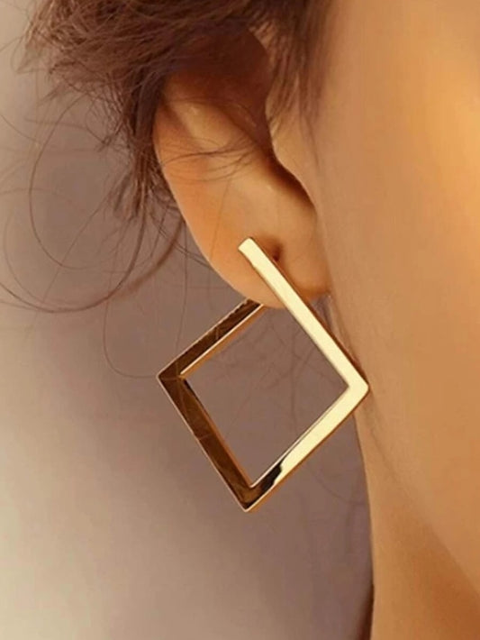 European fashion new style contracted personality temperament frigid wind earrings exaggerated niche design high-grade feeling diamond earrings - LuckyFash™