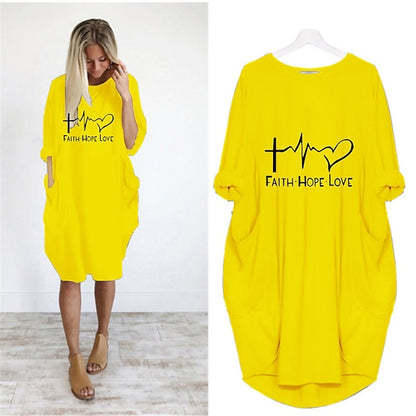 Women's T Shirt Dress Tee Dress Midi Dress Black White Champagne Half Sleeve Letter Ruched Summer Spring Crew Neck Casual 2023 S M L XL XXL 3XL 4XL 5XL