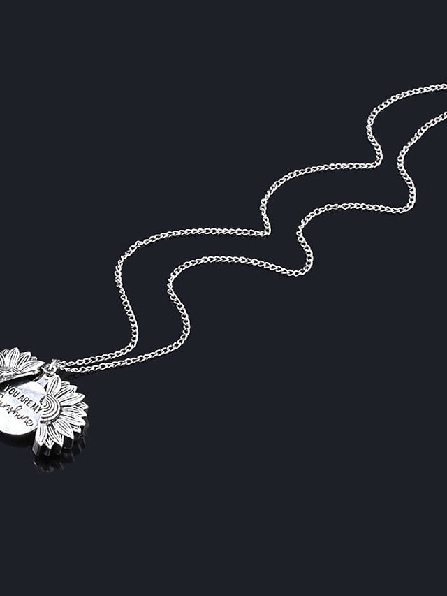Women's necklace Fashion Street Sunflower Necklaces / Gold / Silver / Fall / Winter / Spring - LuckyFash™