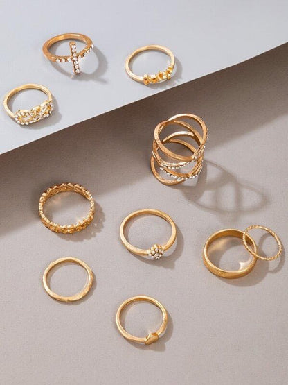 10pcs Rhinestone Decor Ring - LuckyFash™
