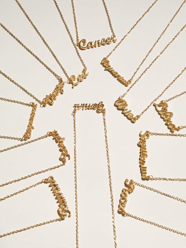 12pcs Constellation Letter Charm Necklace - LuckyFash™