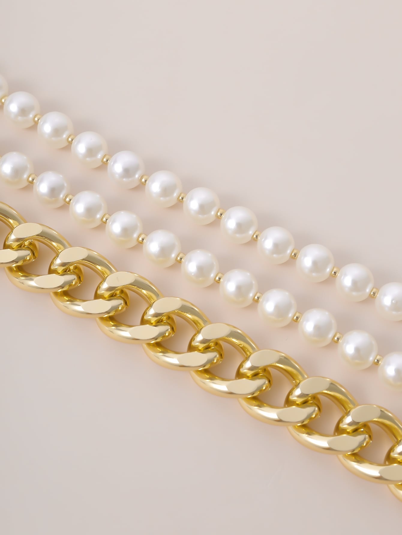 3pcs Faux Pearl Beaded Choker - LuckyFash™