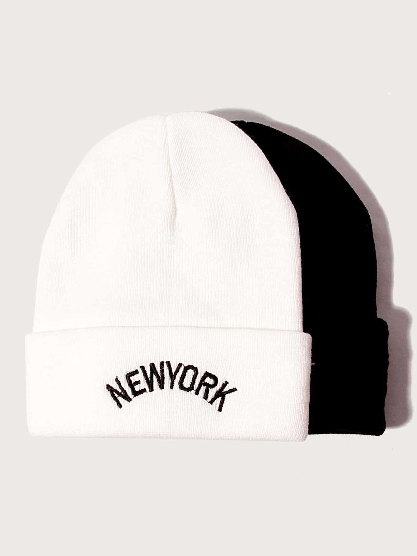 2pcs Women Letter Embroidery Beanie - LuckyFash™