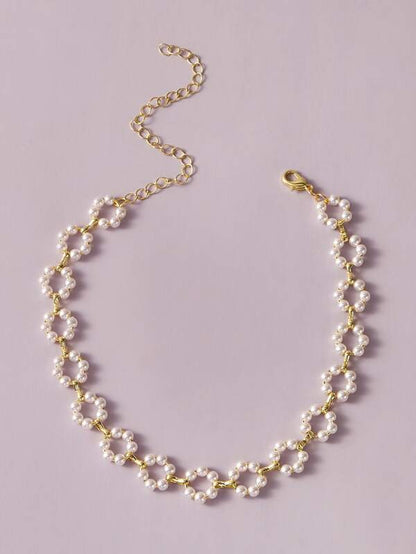 1pc Faux Pearl Beaded Choker - LuckyFash™