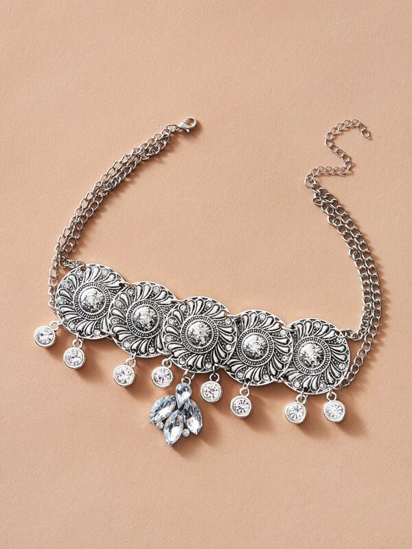 1pc Rhinestone Charm Chain Choker - LuckyFash™