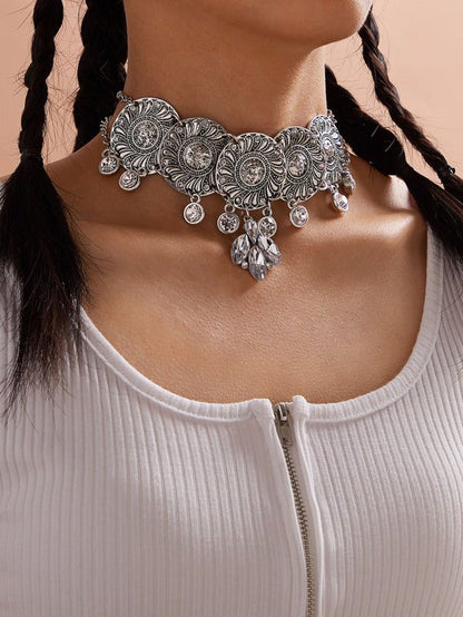 1pc Rhinestone Charm Chain Choker - LuckyFash™