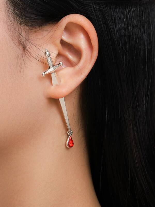 1pc Sword Design Earring Jacket - LuckyFash™