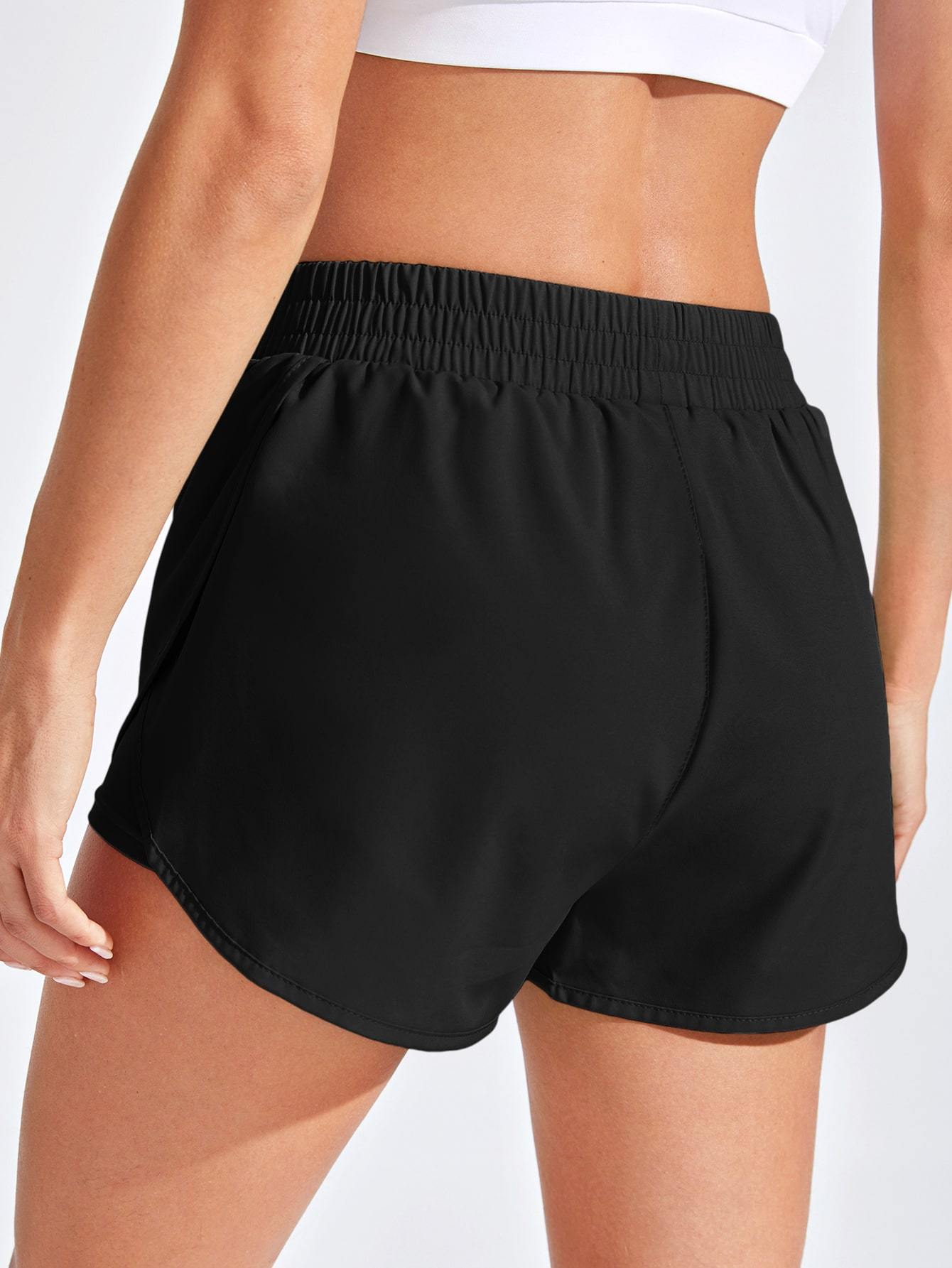 2 In 1 Tulip Hem Athletic Shorts - LuckyFash™