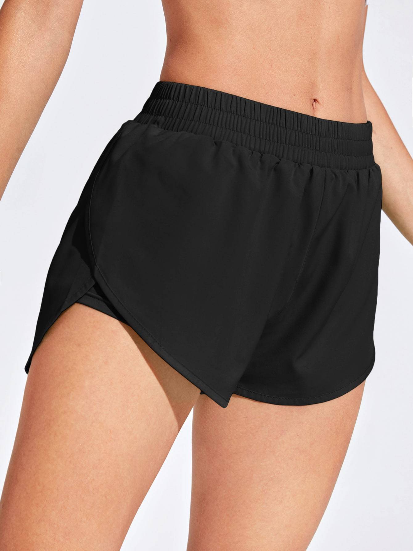 2 In 1 Tulip Hem Athletic Shorts - LuckyFash™