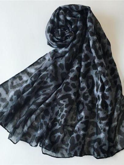 Leopard Print Balinese Scarf - LuckyFash™