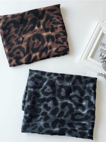 Leopard Print Balinese Scarf - LuckyFash™