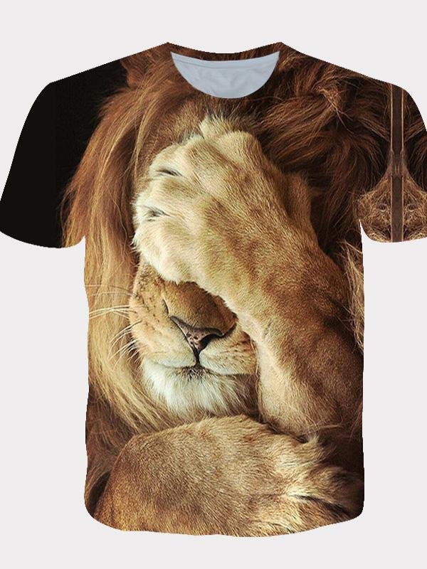 3D Print Graphic Lion Animal Pattern Cool Tops - LuckyFash™