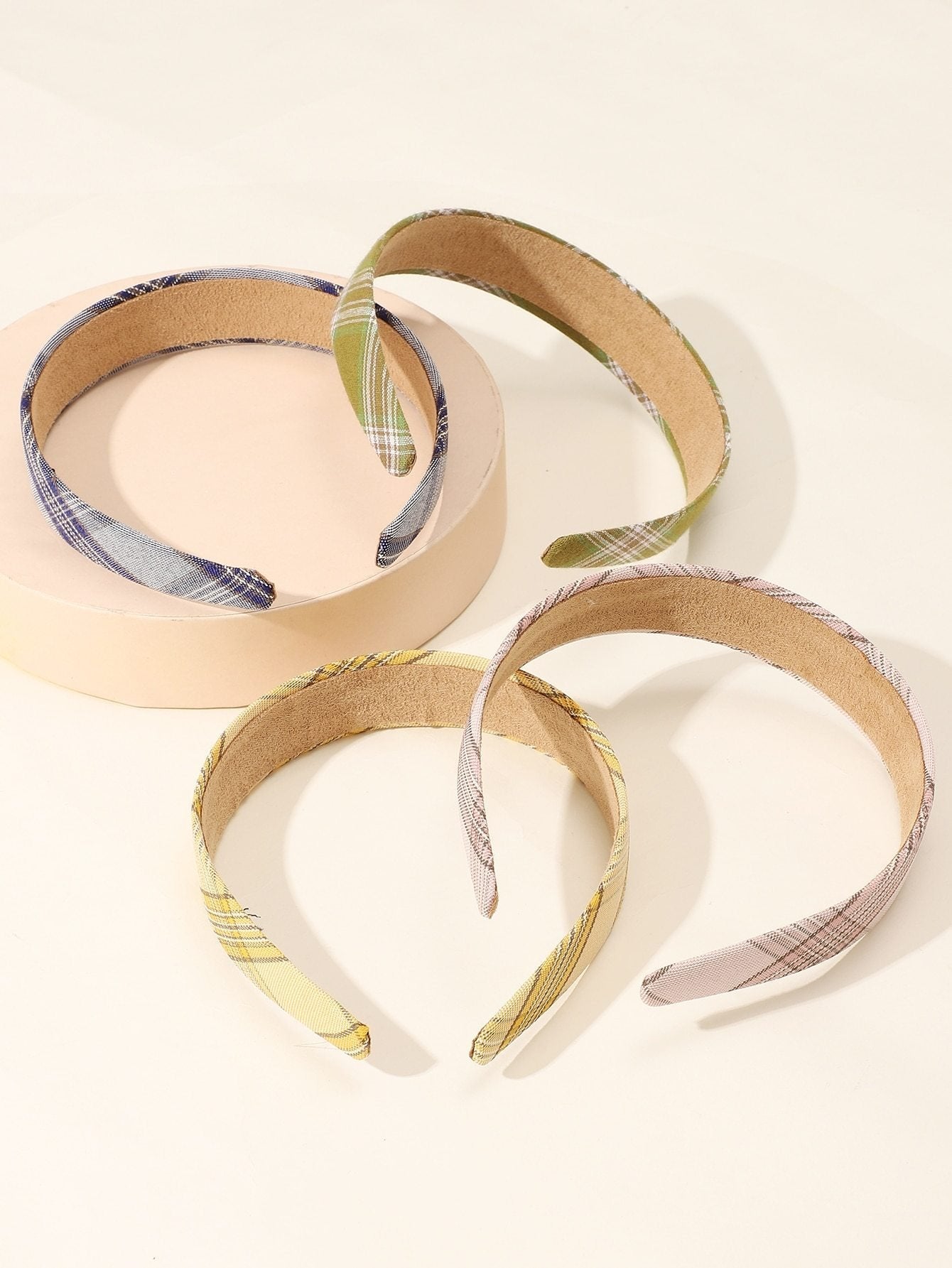 4pcs Plaid Pattern Hair Hoop - LuckyFash™