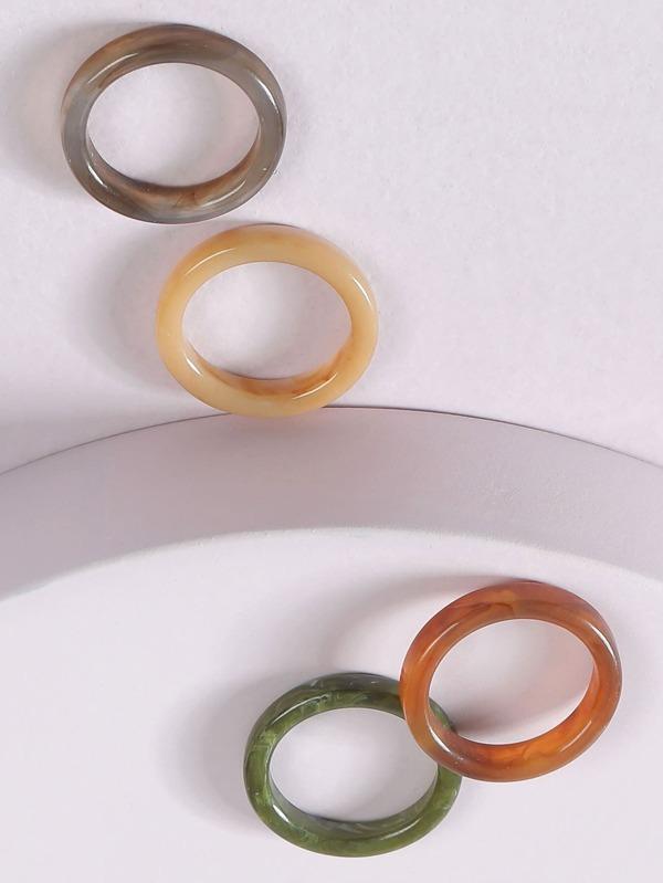 4pcs Resin Ring - LuckyFash™