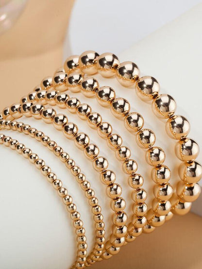 6pcs Round Ball Beaded Bracelet - LuckyFash™