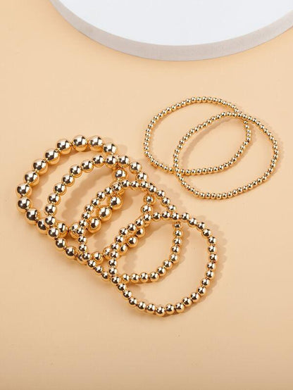 6pcs Round Ball Beaded Bracelet - LuckyFash™