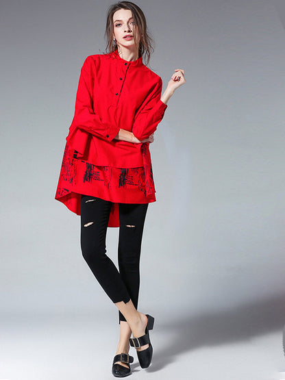 Blouses Loose Fashion Versatile Printed Blouse - LuckyFash™