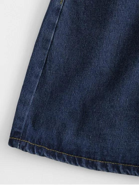 A Line Denim Skirt - LuckyFash™