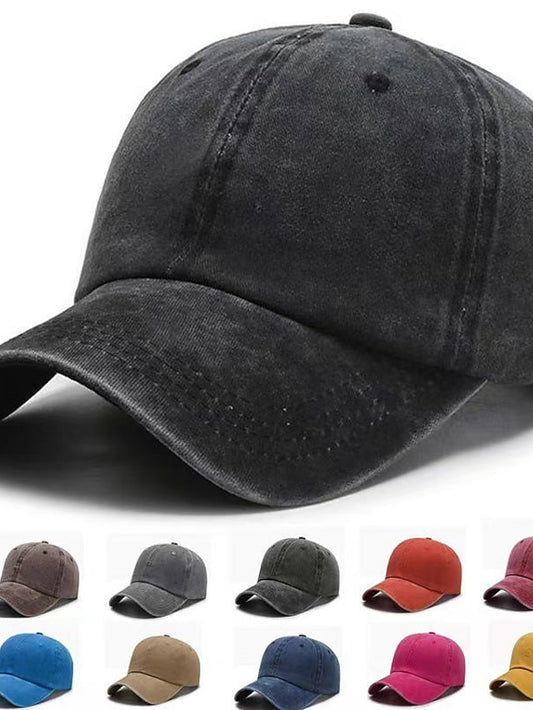 Women's Baseball Cap Adjustable Buckle Pure Color Sports - LuckyFash™