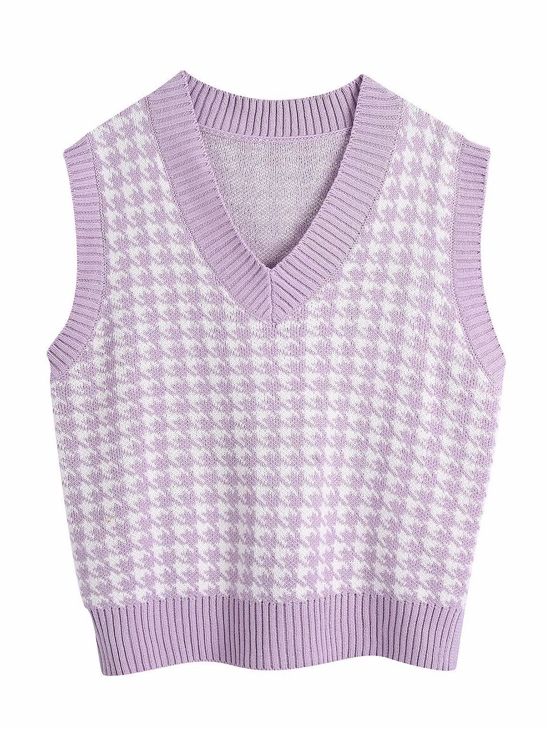 Age Reduction V-Neck Sleeveless Twist Knit Waistcoat Women - LuckyFash™